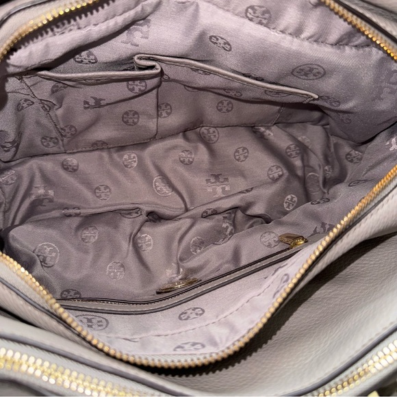 Tory Burch Triple Zip Leather Tassel Satchel - Picture 16 of 16